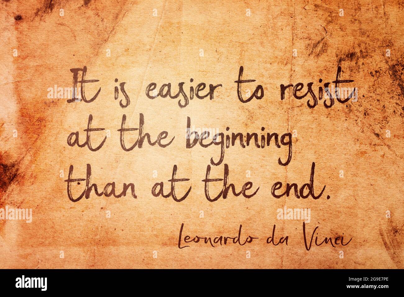 It is easier to resist at the beginning than at the end - ancient ...