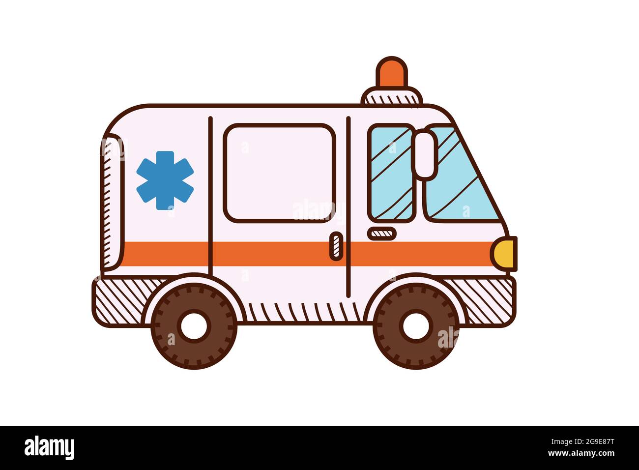 Toy ambulance car Stock Vector Images - Alamy