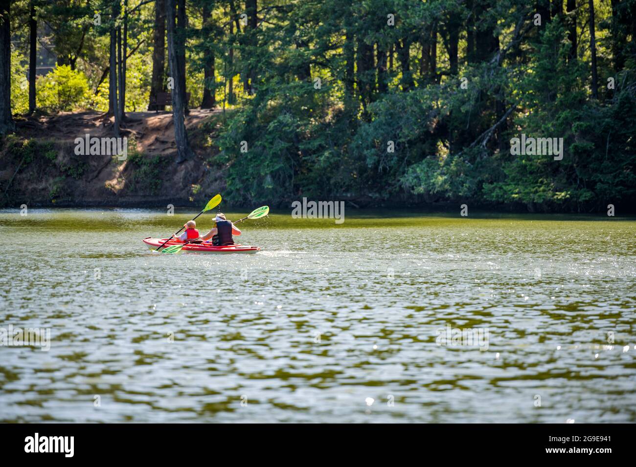Mother and child prefer family outdoor activities for healthy lifestyle