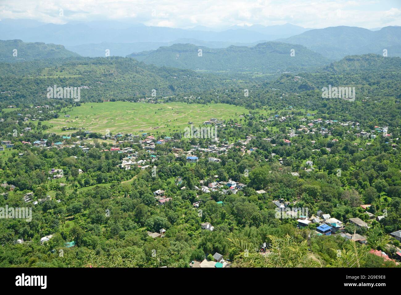 Himachal valley and Agriculture land Stock Photo Alamy
