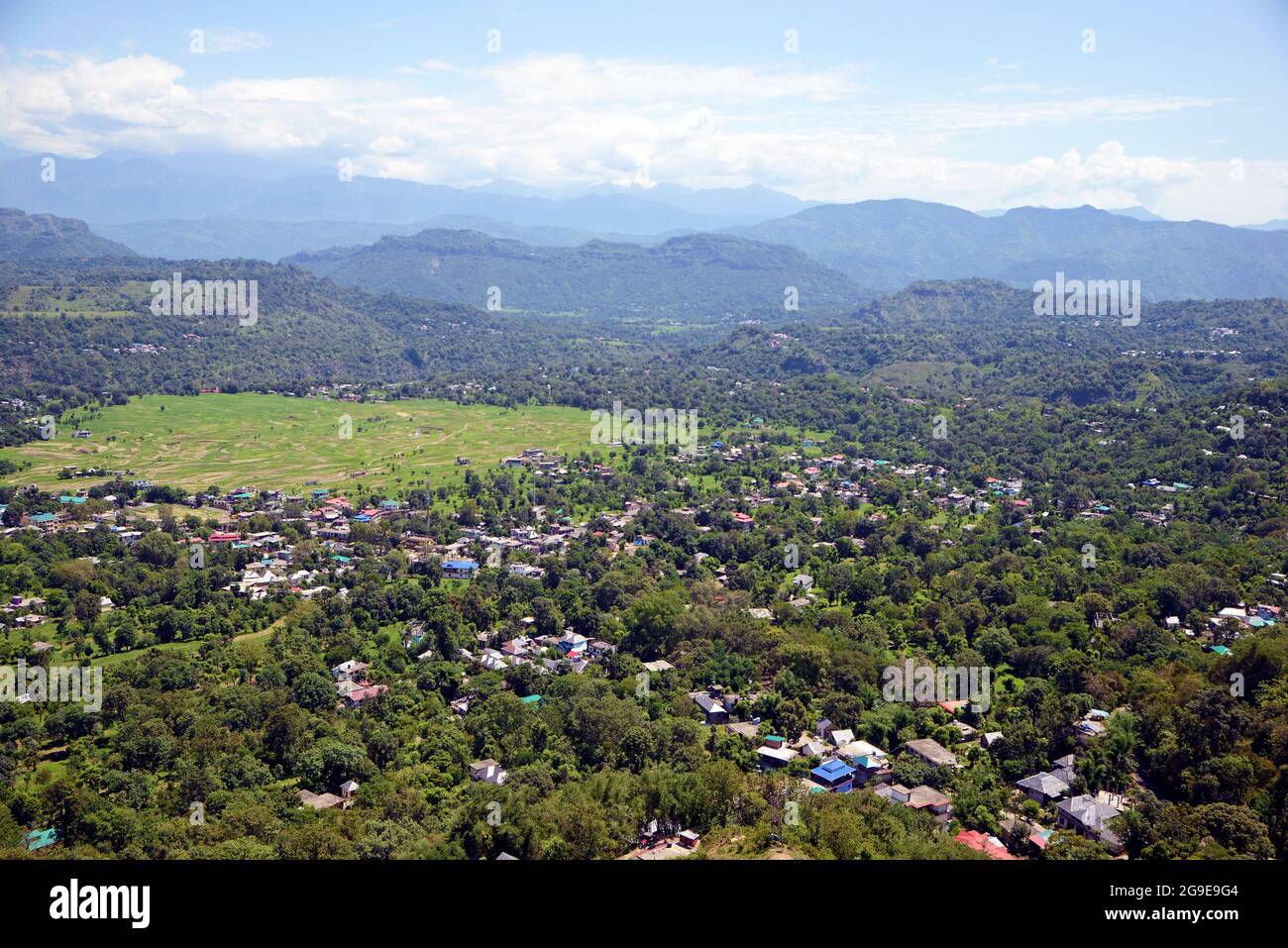 Himachal valley and Agriculture land Stock Photo Alamy