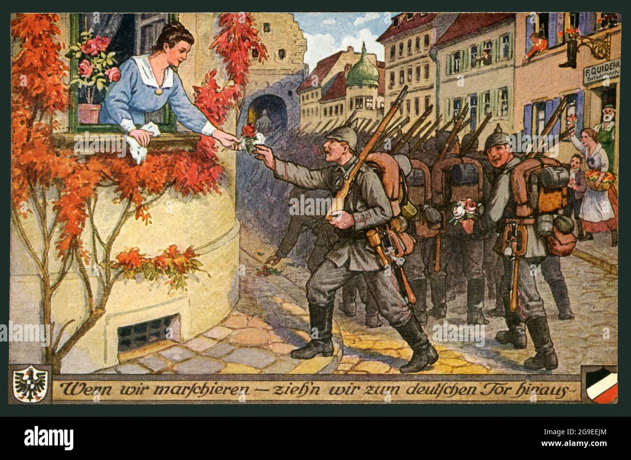 Germany, WW I, propaganda, ADDITIONAL-RIGHTS-CLEARANCE-INFO-NOT-AVAILABLE Stock Photo