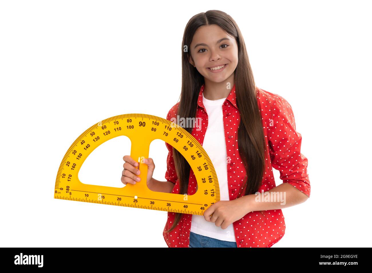 algebra and geometry. kid study math. measure the size. trigonometry ...