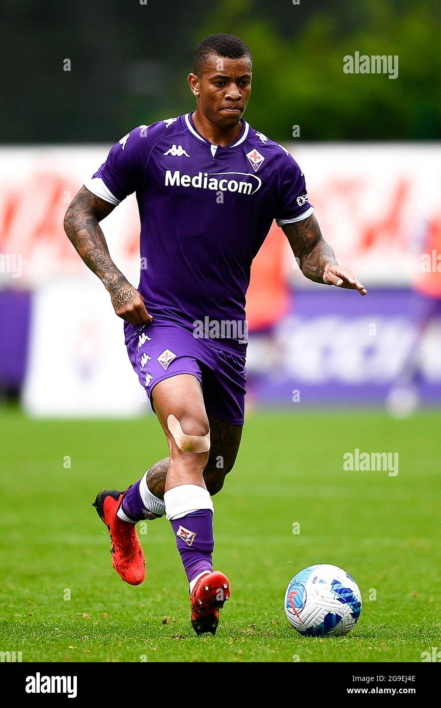 Moena, Italy. 25 July 2021. Igor Julio dos Santos de Paulo of ACF  Fiorentina in action during the pre-season friendly football match between  ACF Fiorentina and Polisportiva C4 Foligno. Credit: Nicolò Campo/Alamy