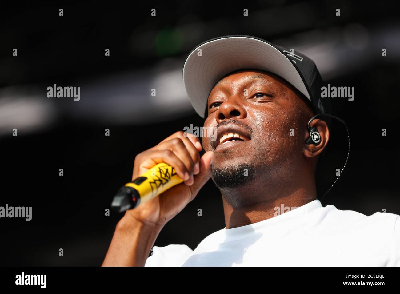 Dizzee Rascal Performs On The Main Stage During Day Three Of Tramlines Festival Stock Photo Alamy