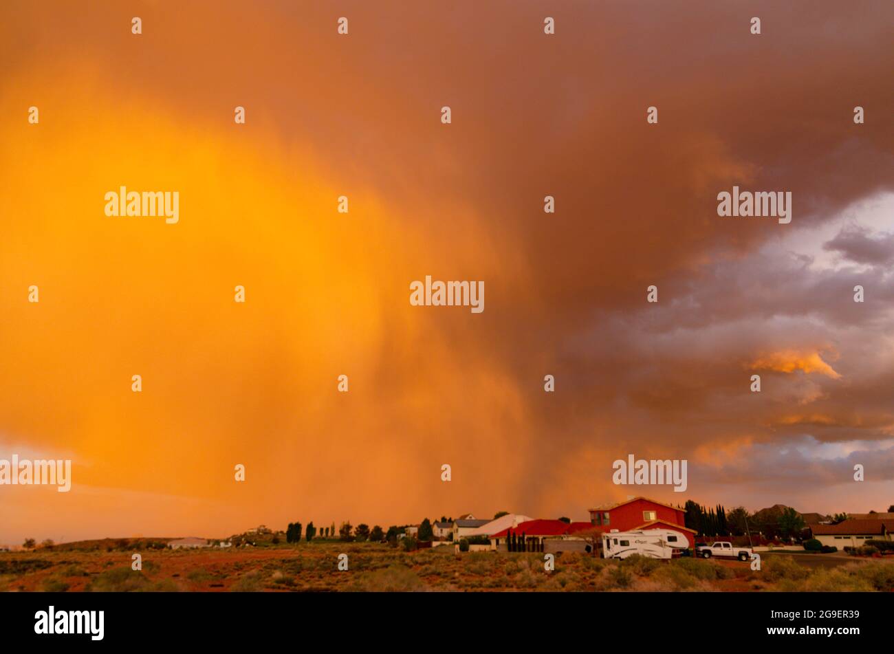 Extreme Weather Systems in the American Southwest Stock Photo