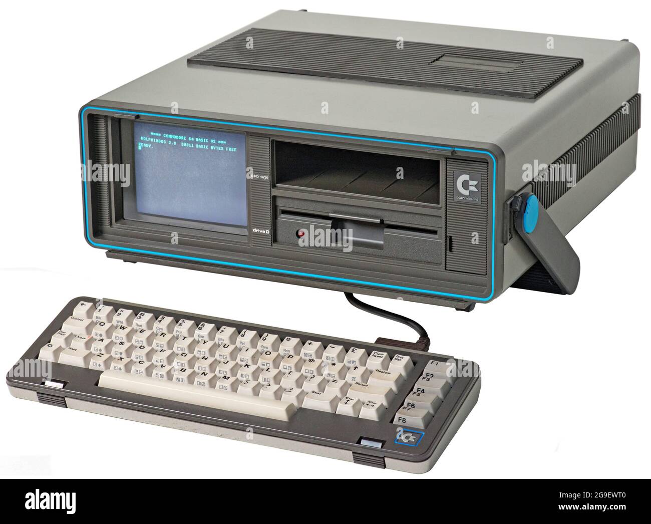 computing / electronics, computer, Commodore executive computer SX-64, portable on basis of the C64, ADDITIONAL-RIGHTS-CLEARANCE-INFO-NOT-AVAILABLE Stock Photo