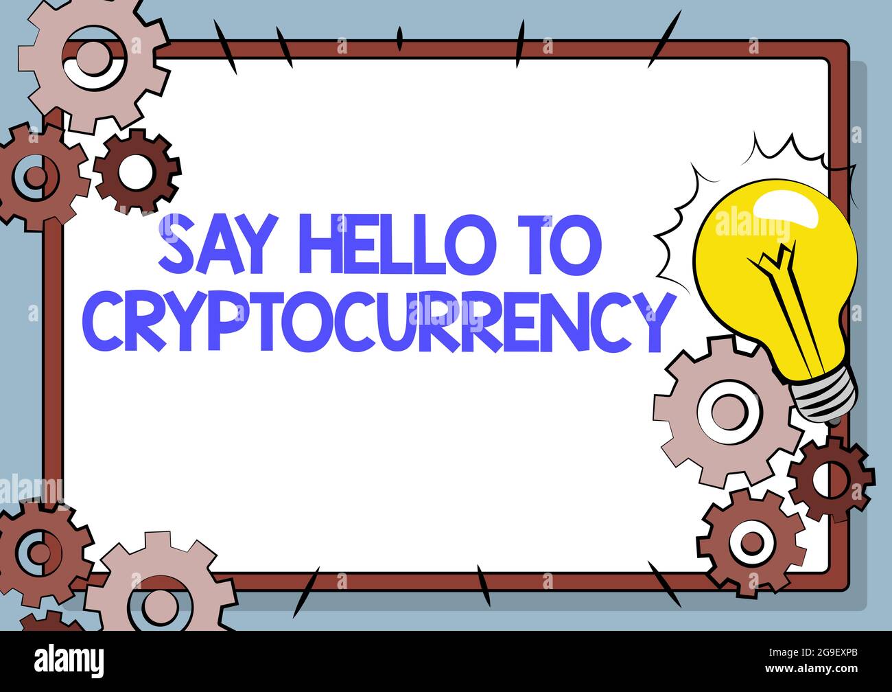 Conceptual caption Say Hello To Cryptocurrency. Word for Lead and advertise  decentralized money exchange Fixing Old Filing System, Maintaining Online  Stock Photo - Alamy