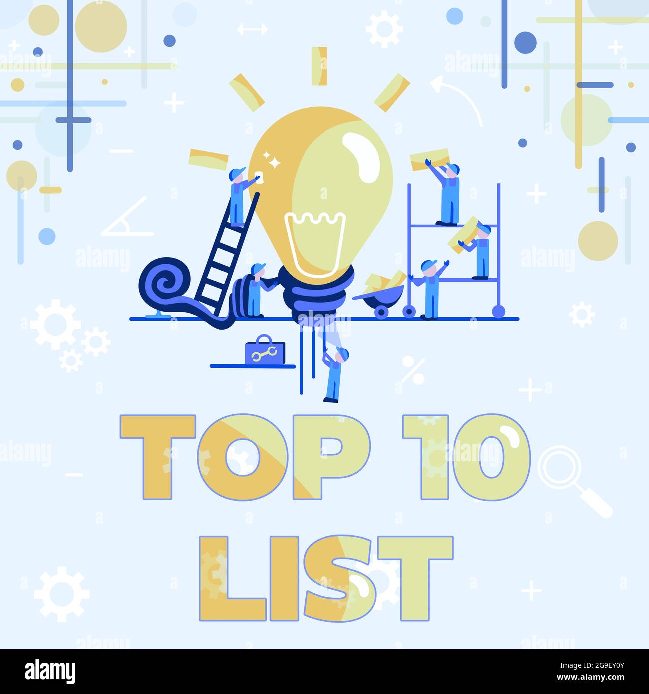 Top 10 Examples Hand writing sign Top 10 List. Word Written on the ten most important ...
