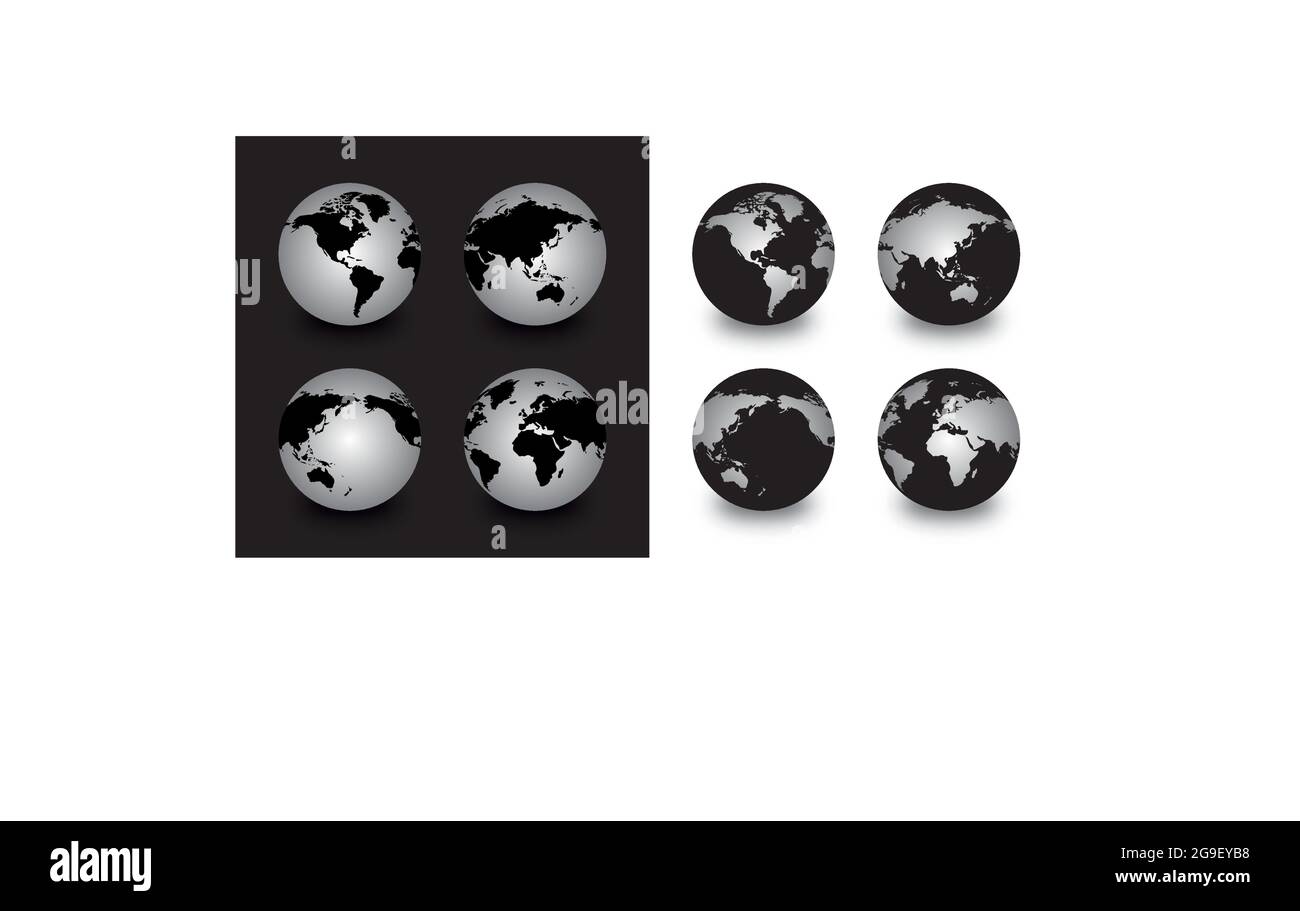 3d earth globe Stock Vector Images - Alamy