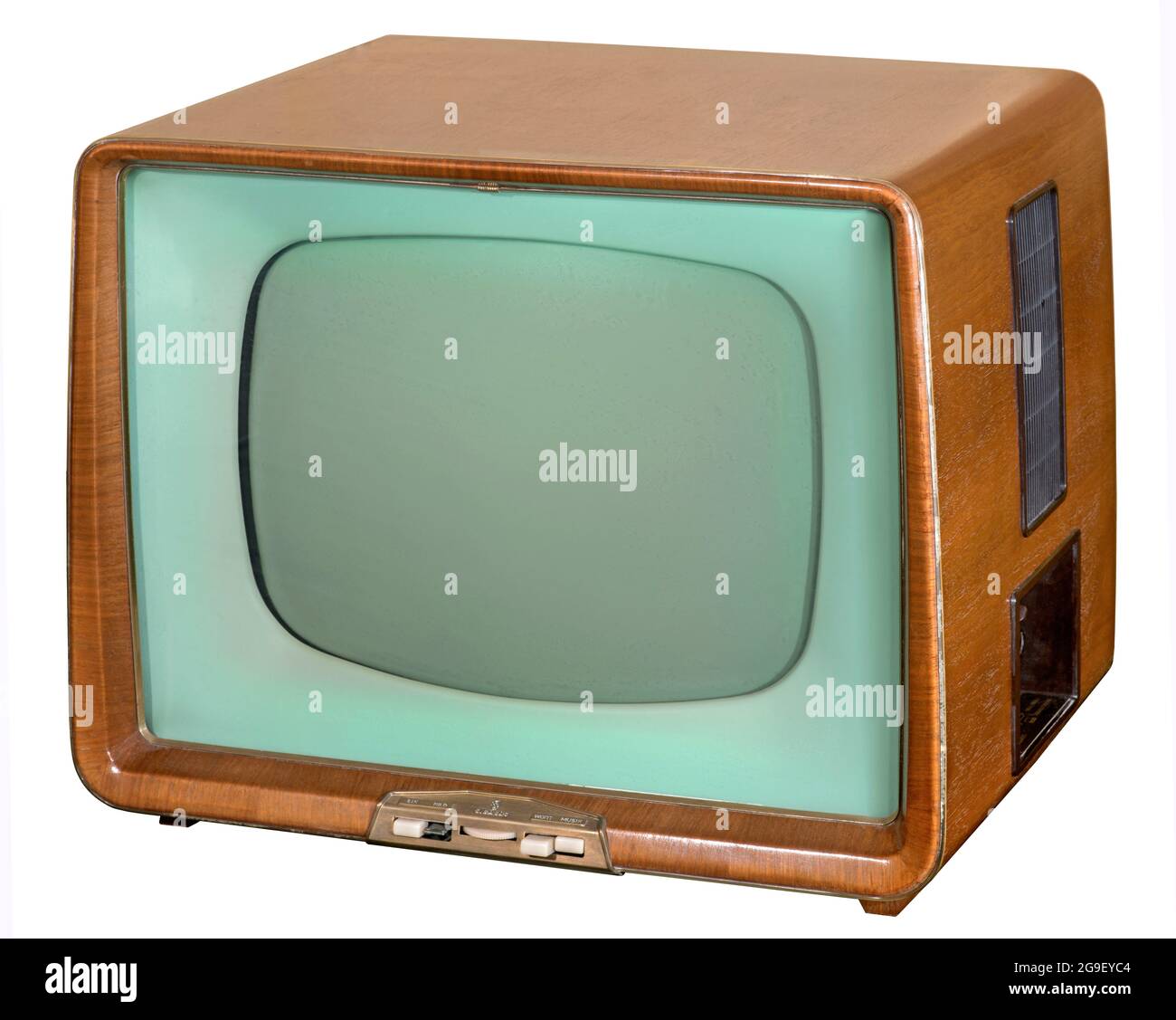 broadcast, television, television set, Siemens tabletop unit with 43 centimeter screen size, ADDITIONAL-RIGHTS-CLEARANCE-INFO-NOT-AVAILABLE Stock Photo