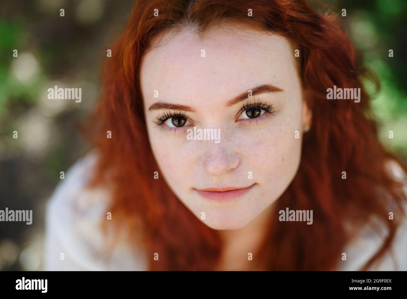 Close up portrait young red hi-res stock photography and images - Alamy