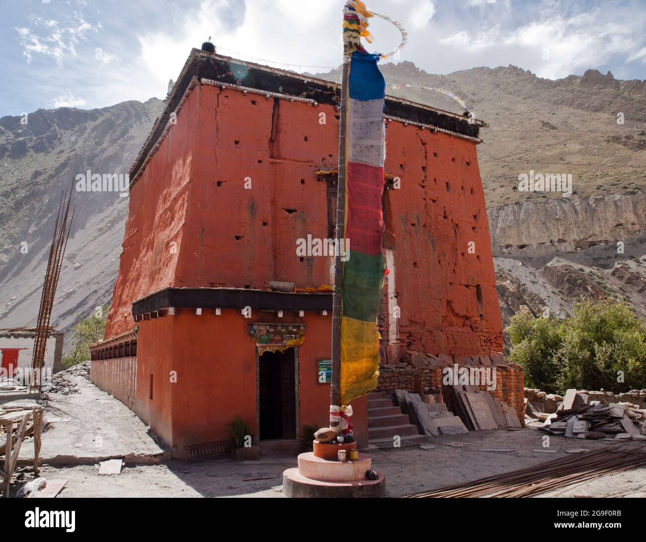 Kagchode Thubten Sampheling Gompa, Kagbeni, Mustang Stock Photo