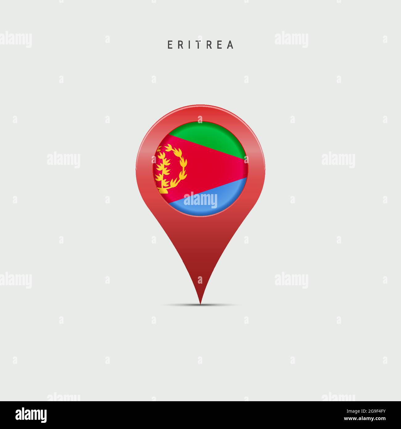 Eritrean flag map hi-res stock photography and images - Alamy