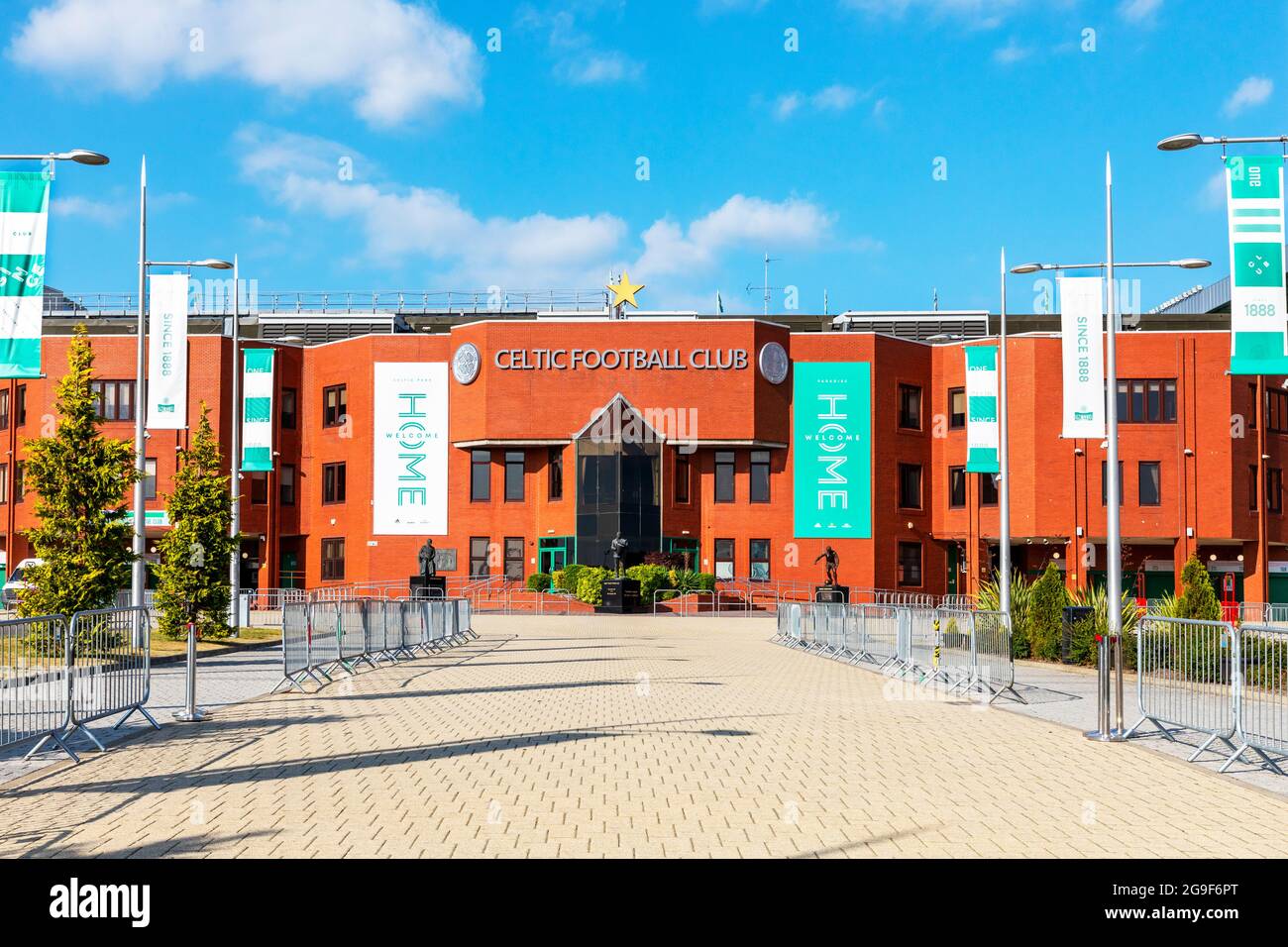 Celtic football club , main entrance, Parkhead, London Road, Glasgow, Scotland Stock Photo
