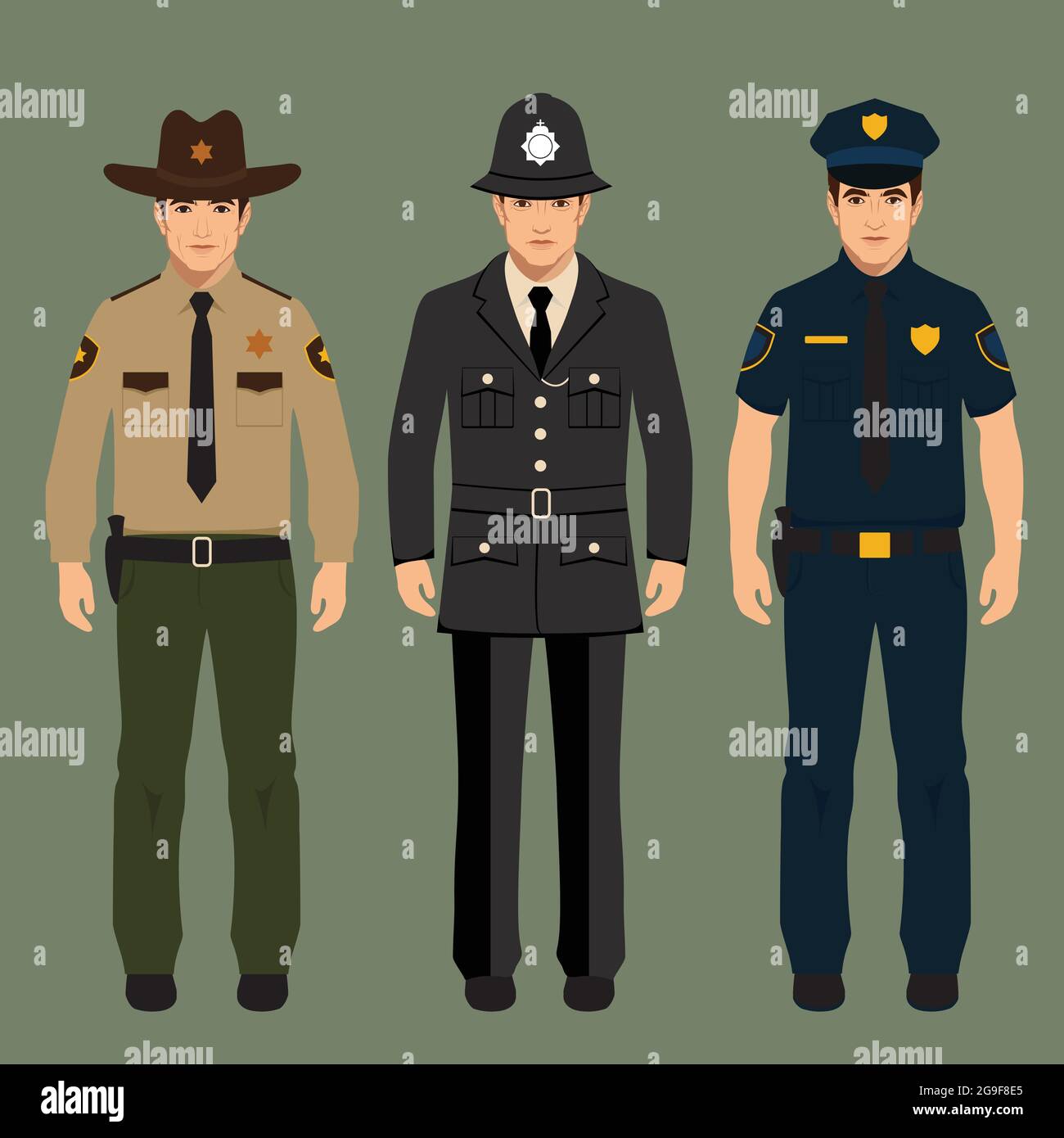 English armed police officer stock vector images alamy