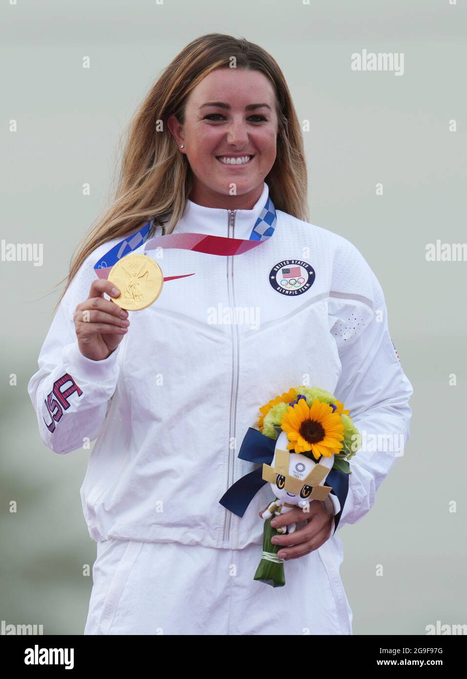 Tokyo, Japan. 26th July, 2021. Gold medalist Amber English of the
