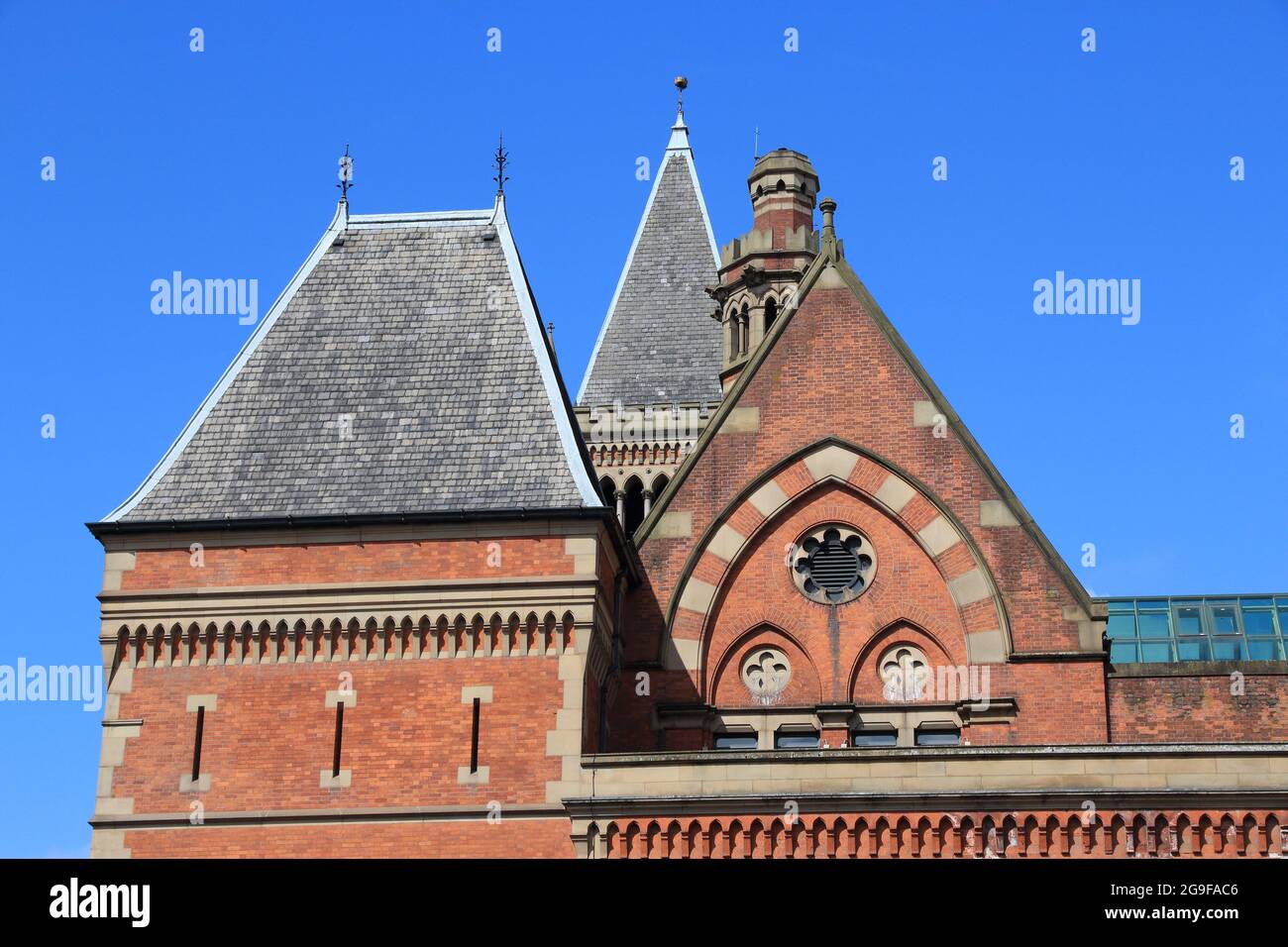 City Police Courts building in Manchester - city in North West England (UK). Grade II listed building. Stock Photo