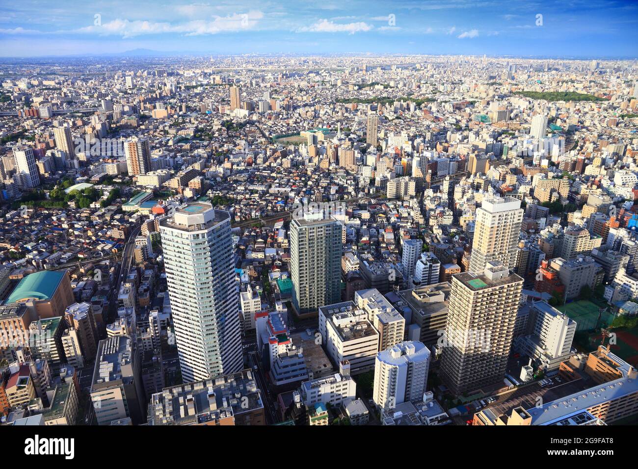 Toshima and Kita in Tokyo city, Japan. Tokyo skyline. Stock Photo