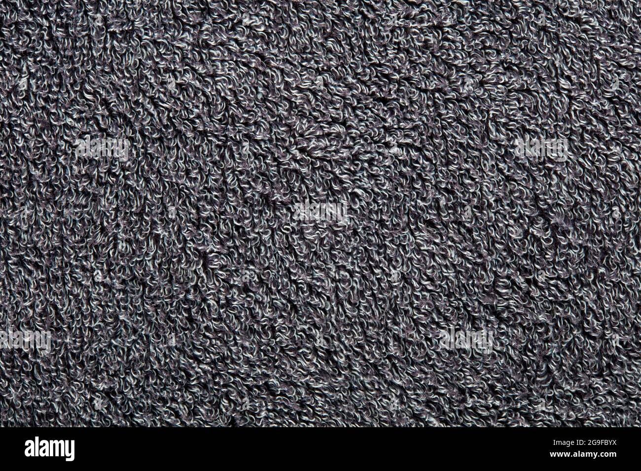 Gray cotton towel texture background Stock Photo