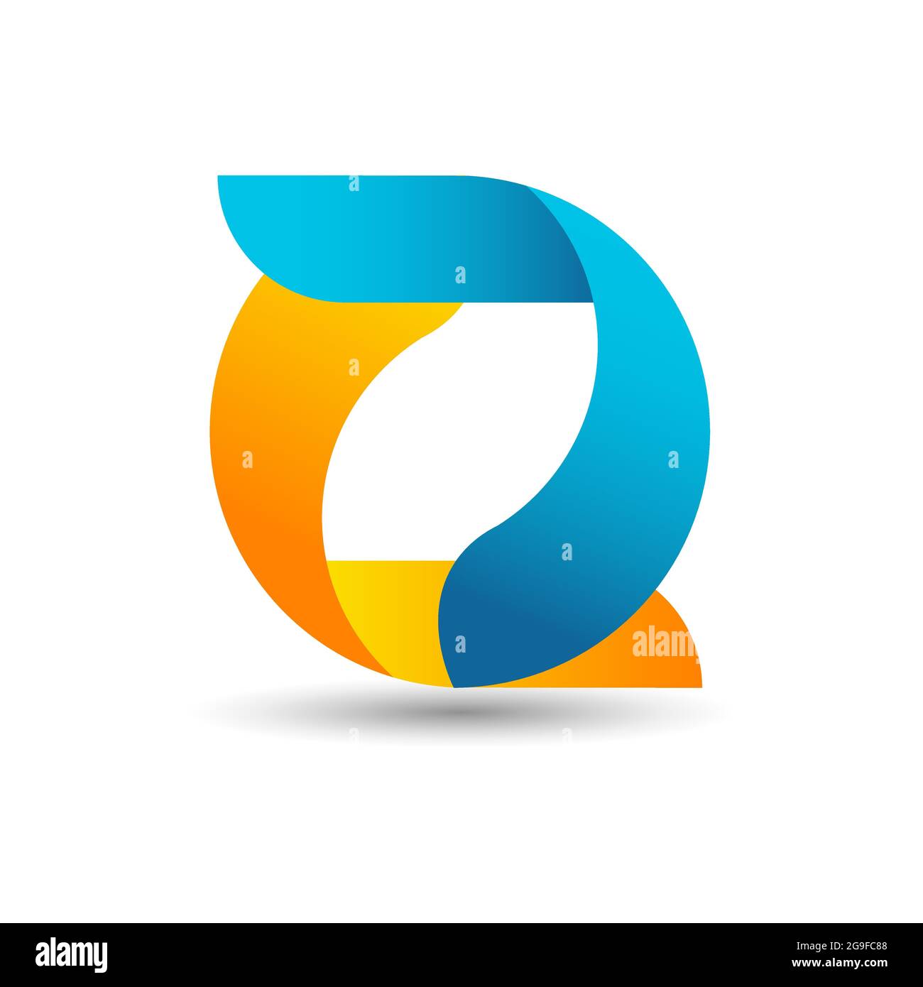 new style letter D logo vector modern concept element icon and template Stock Vector