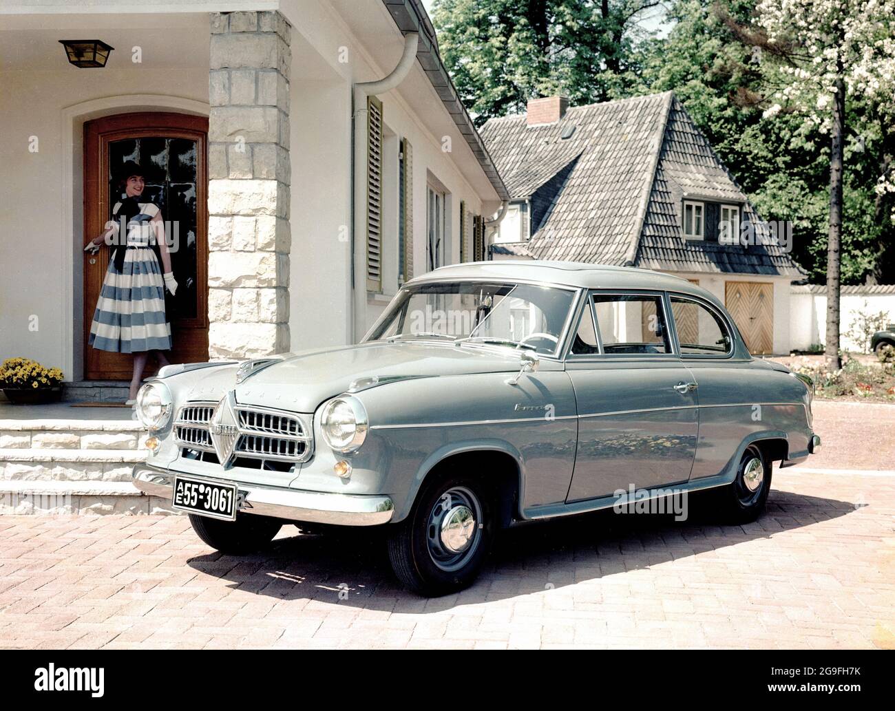 transport, car, Borgward Isabella TS, 1956, ADDITIONAL-RIGHTS-CLEARANCE-INFO-NOT-AVAILABLE Stock Photo