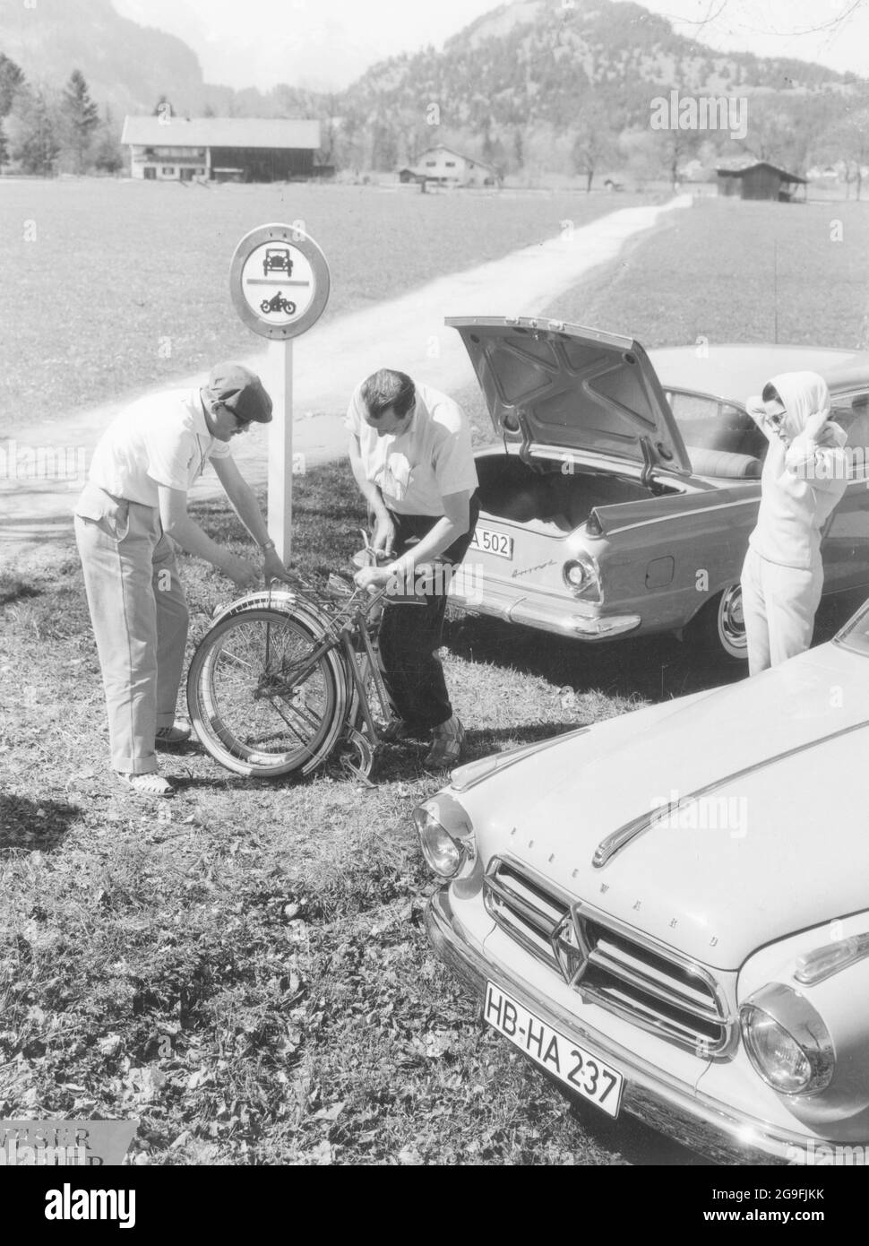 transport, car, Borgward P100, The Grand Borgward, Germany, circa 1960, ADDITIONAL-RIGHTS-CLEARANCE-INFO-NOT-AVAILABLE Stock Photo