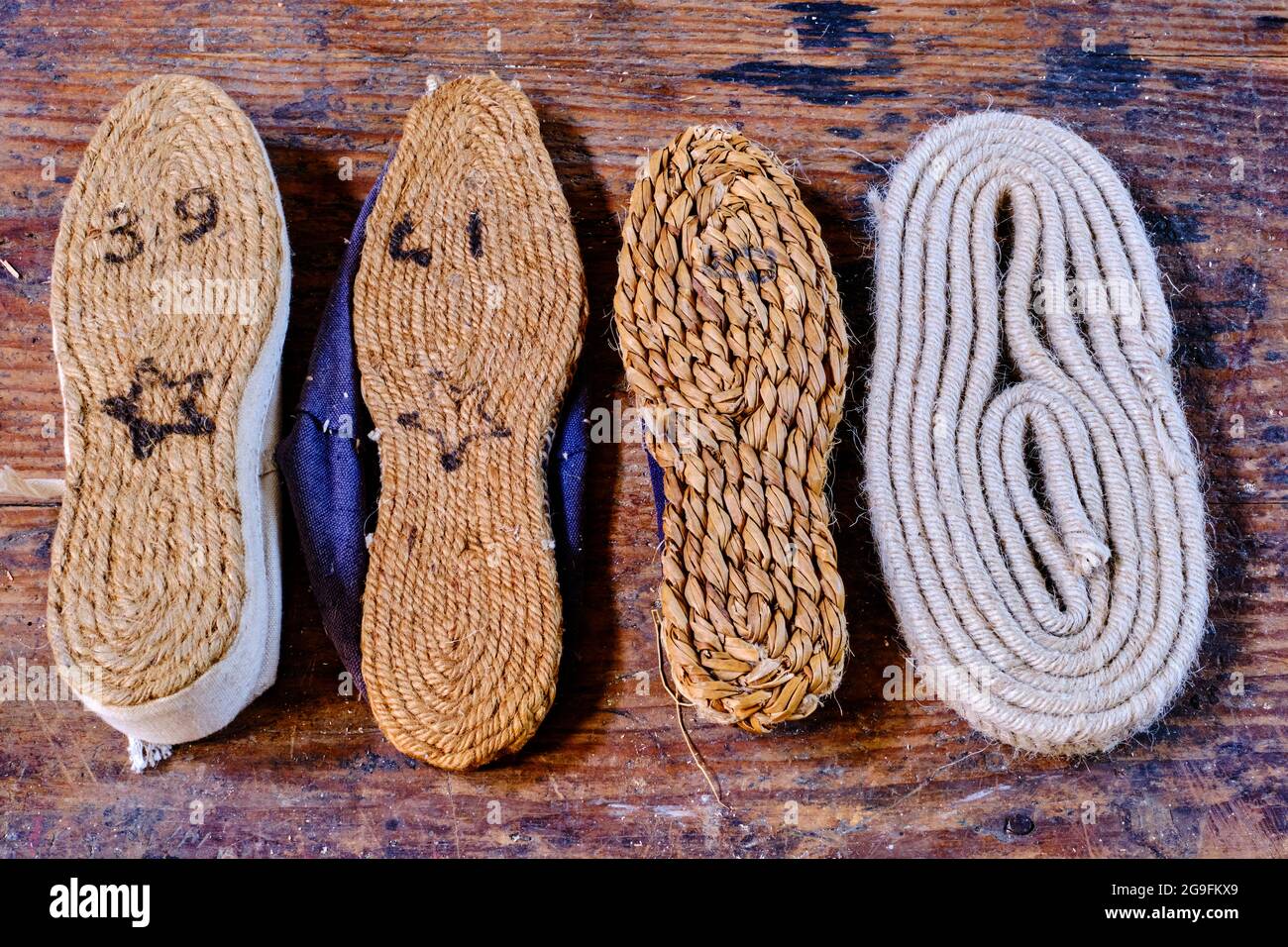 France, Pyrénées-Atlantiques (64), Basque Country, Mauleon-Licharre,  Espadrille Prodiso de Mauléon, Sandrine Lasserre Stock Photo - Alamy