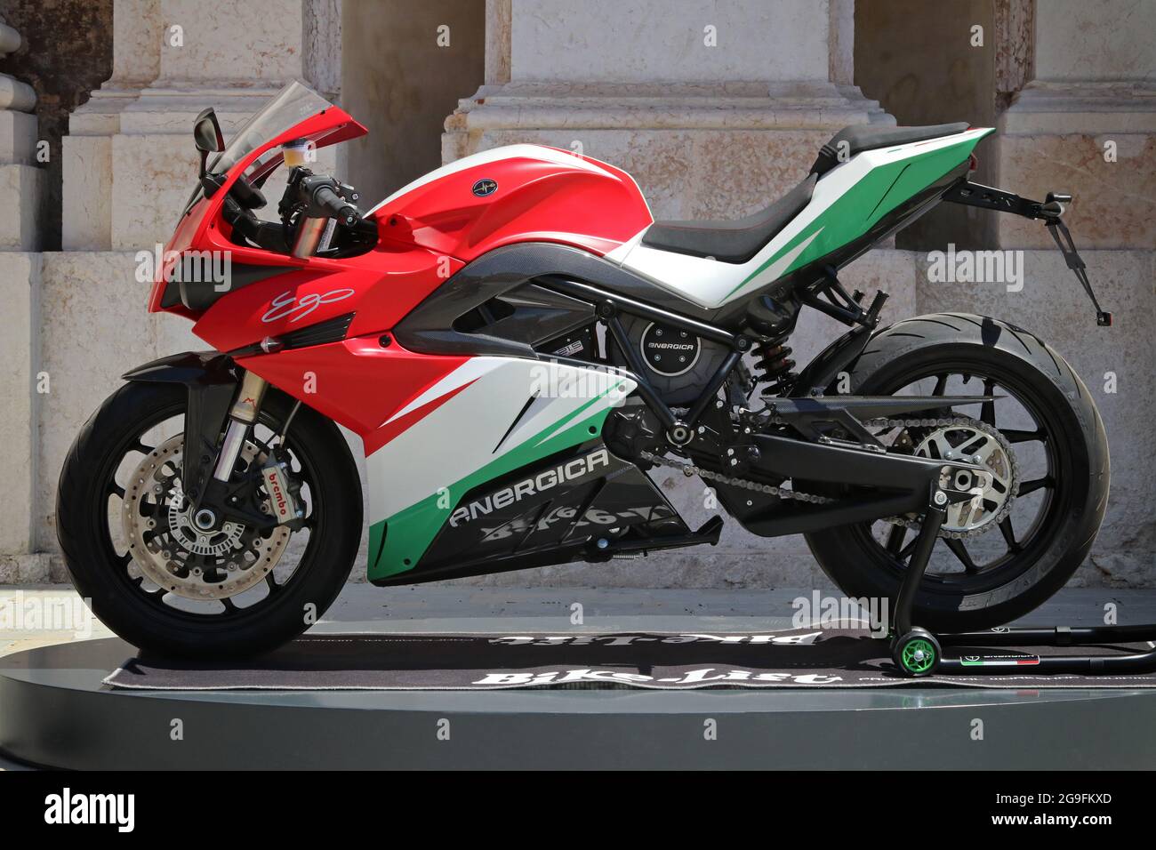 MODENA, ITALY, July 1 2021 Motor Valley Fest exhibition, Energica Ego