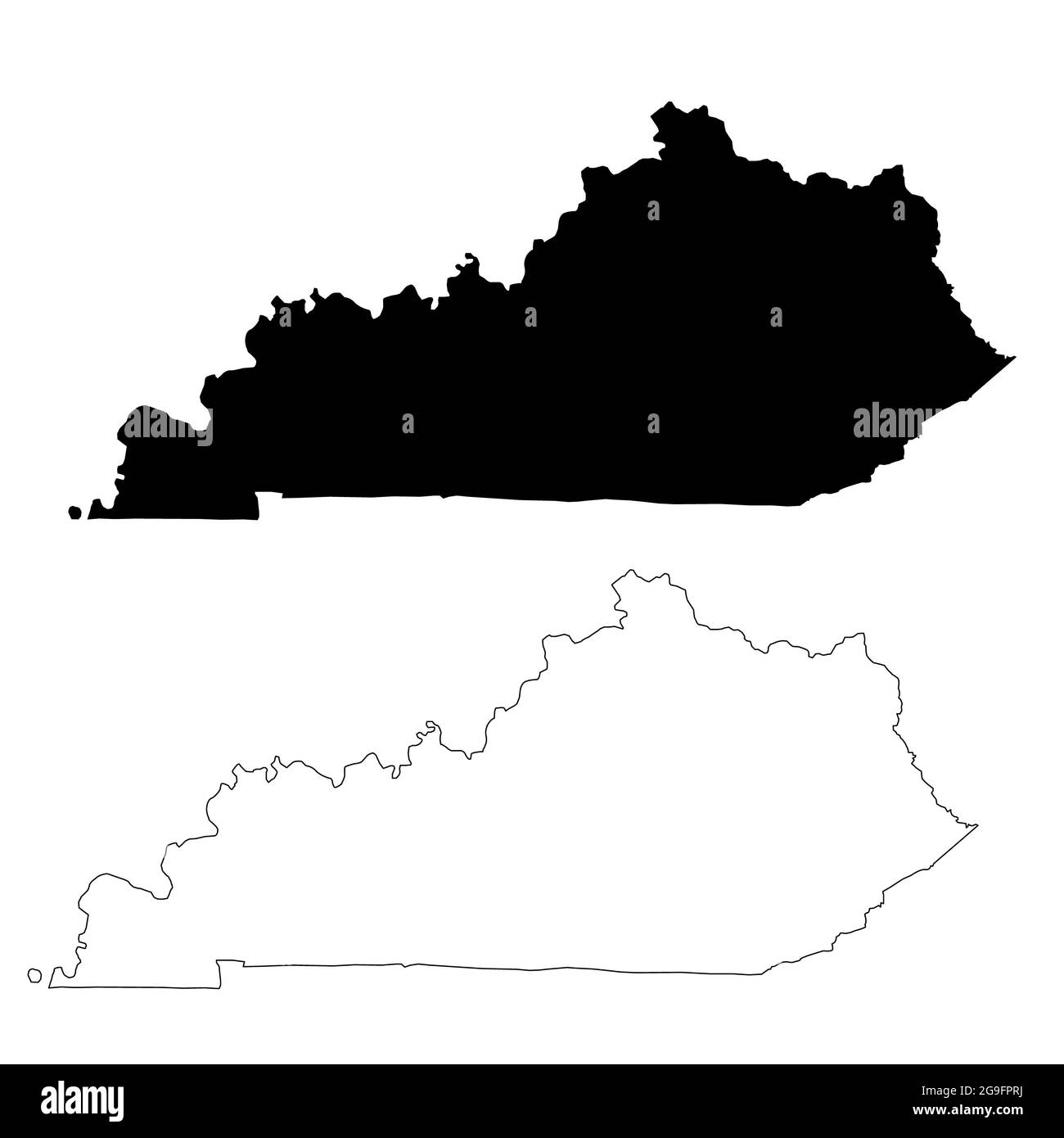 map of kentucky icon on white background. Kentucky State sign. Kentucky