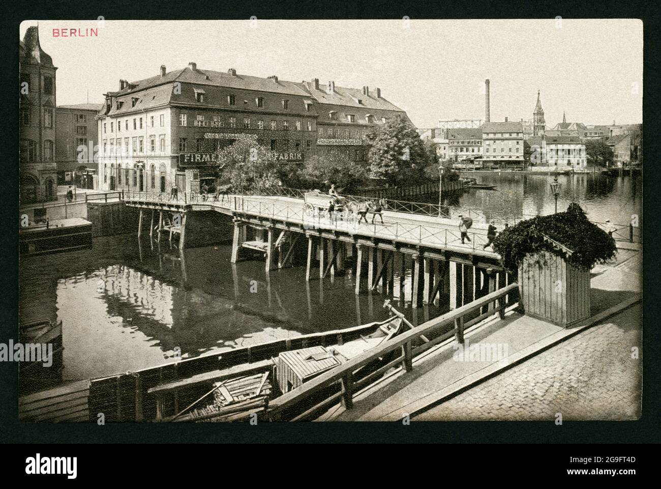 geography / travel, Germany, Berlin, Berlin Mitte, Inselbrücke ( isle bridge ), around 1890th, ADDITIONAL-RIGHTS-CLEARANCE-INFO-NOT-AVAILABLE Stock Photo