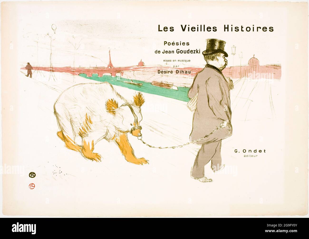 Henri de Toulouse-Lautrec, Les Vieilles Histoires, book cover, 1893 Stock Photo
