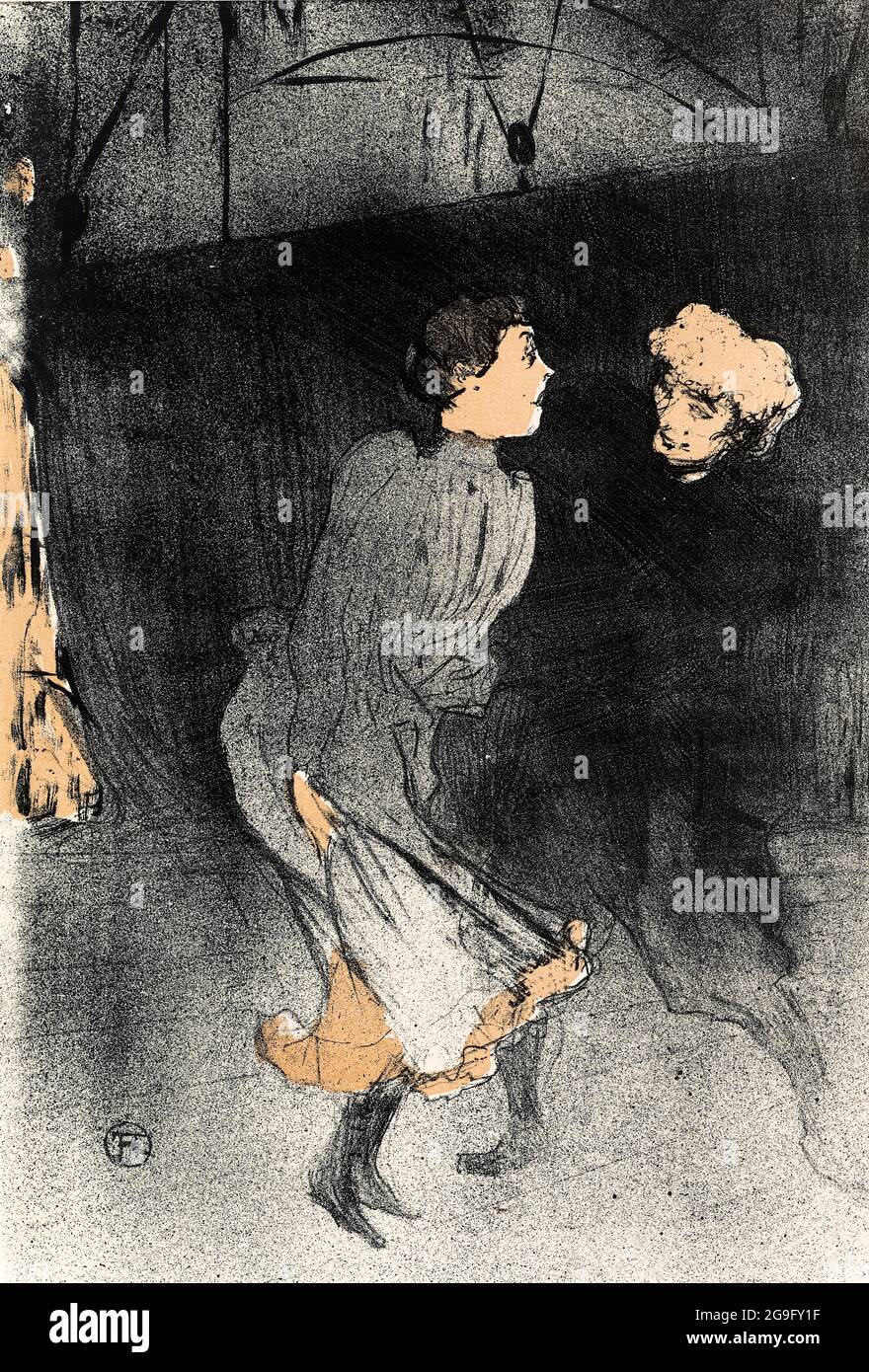 Henri de Toulouse-Lautrec, Repetition Generale (Dress Rehearsal) aux Follies Bergere, print, 1893 Stock Photo