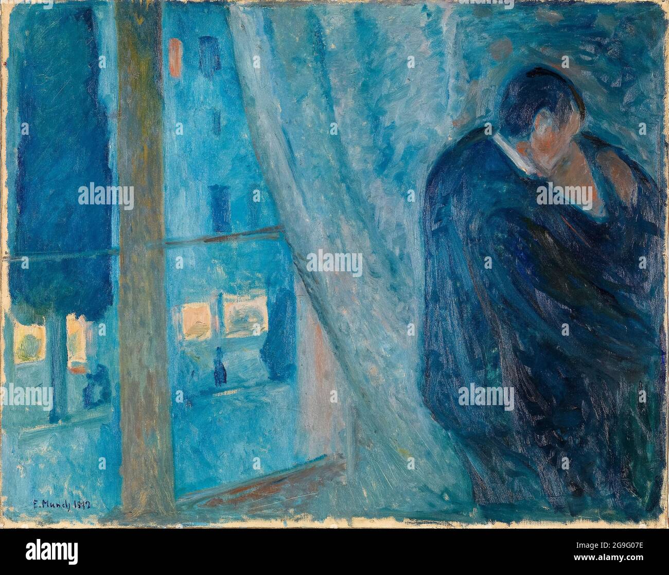 Edvard Munch, The Kiss, painting, 1892 Stock Photo Alamy