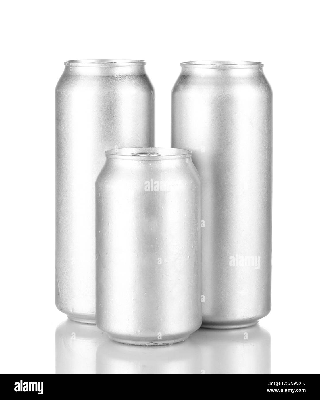 Aluminum cans isolated on black Stock Photo Alamy