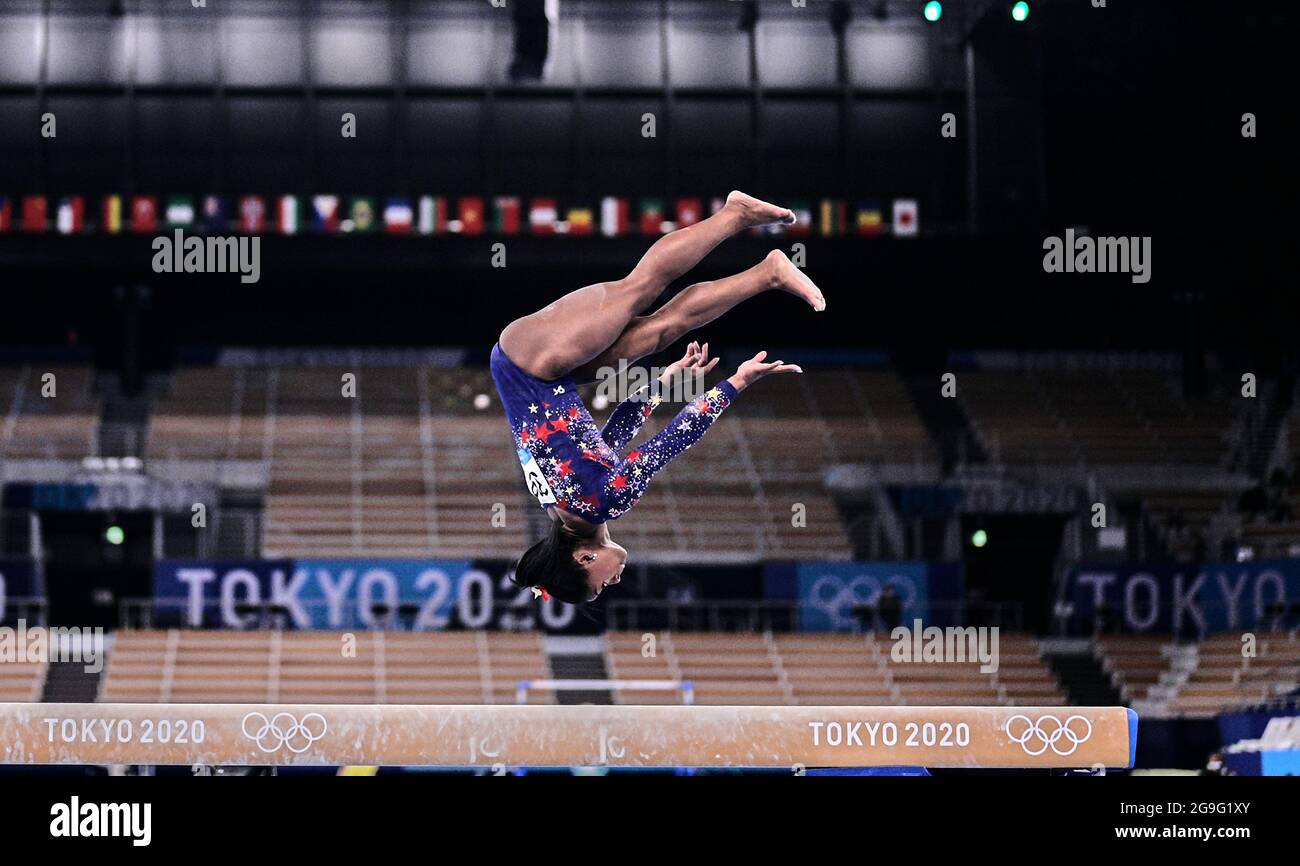 July 25, 2021: Simone Biles of United States of America during women's ...