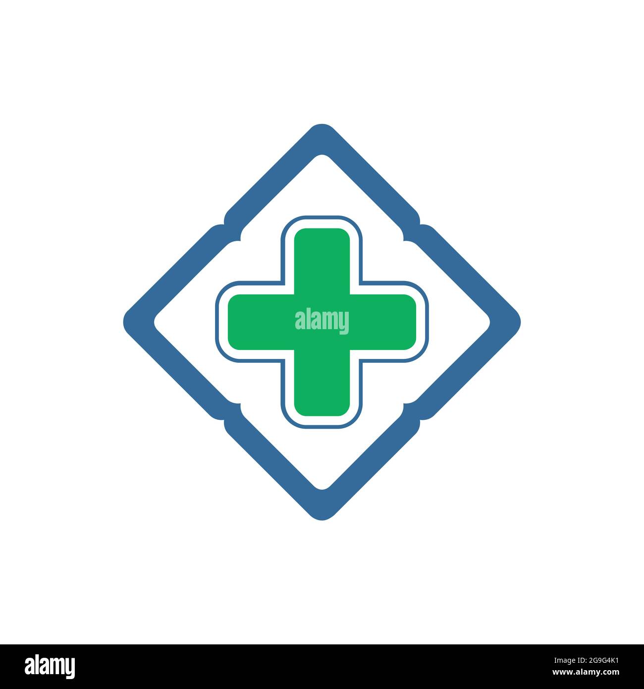 medical cross concept logo icon flat concept vector design Stock Vector
