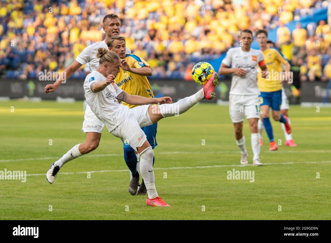 Broendby, Denmark. 25th July, 2021. Christian Sorensen (7) of Viborg FF seen during the 3F Superliga match between Broendby IF and Viborg FF at Broendby Stadion in Broendby. (Photo Credit: Gonzales Photo/Alamy Live News Stock Photo