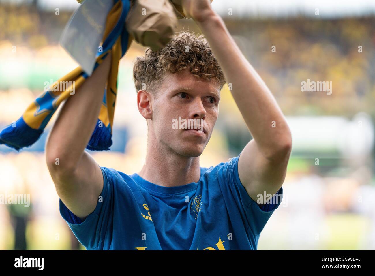 Broendby, Denmark. 25th July, 2021. Christian Cappis of Broendby IF seen before the 3F Superliga match between Broendby IF and Viborg FF at Broendby Stadion in Broendby. (Photo Credit: Gonzales Photo/Alamy Live News Stock Photo
