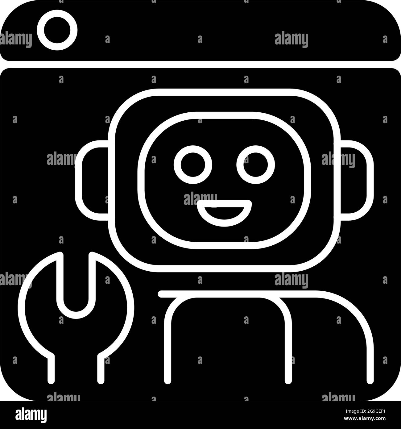 Robotics platforms black glyph icon Stock Vector Image & Art - Alamy
