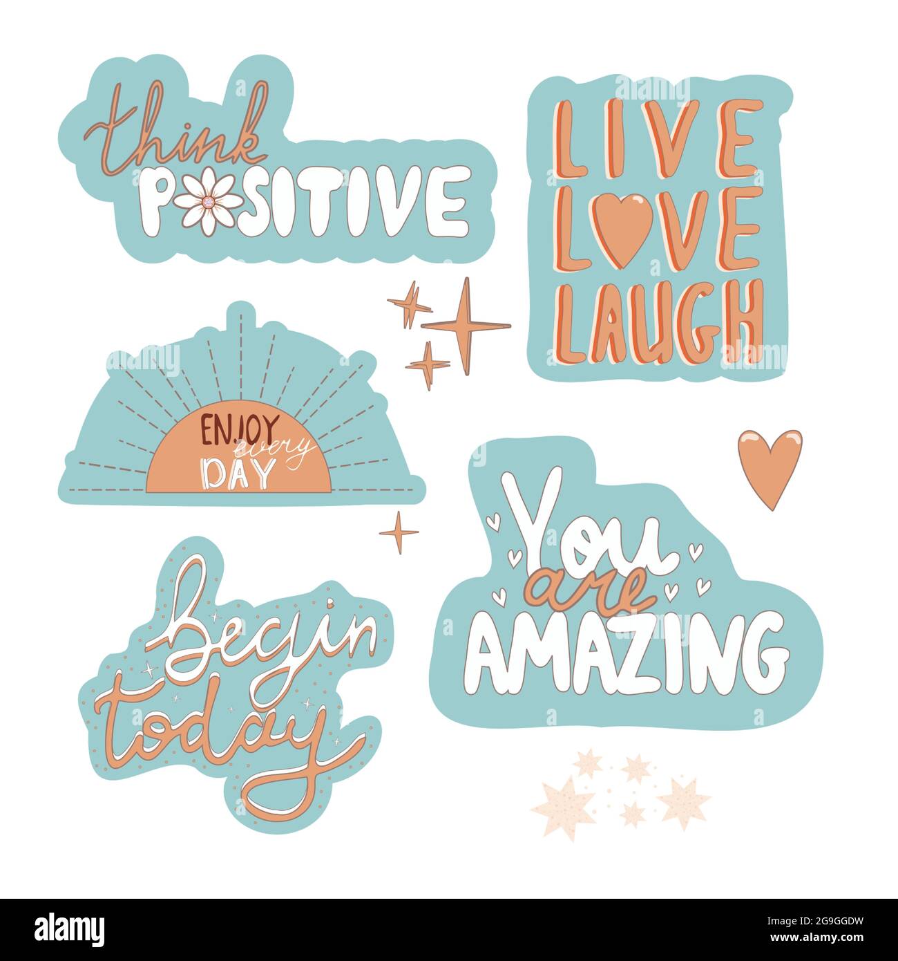 Hello Beautiful Stickers, Motivational Stickers, Inspirational Sticker –  Sticker Art Designs