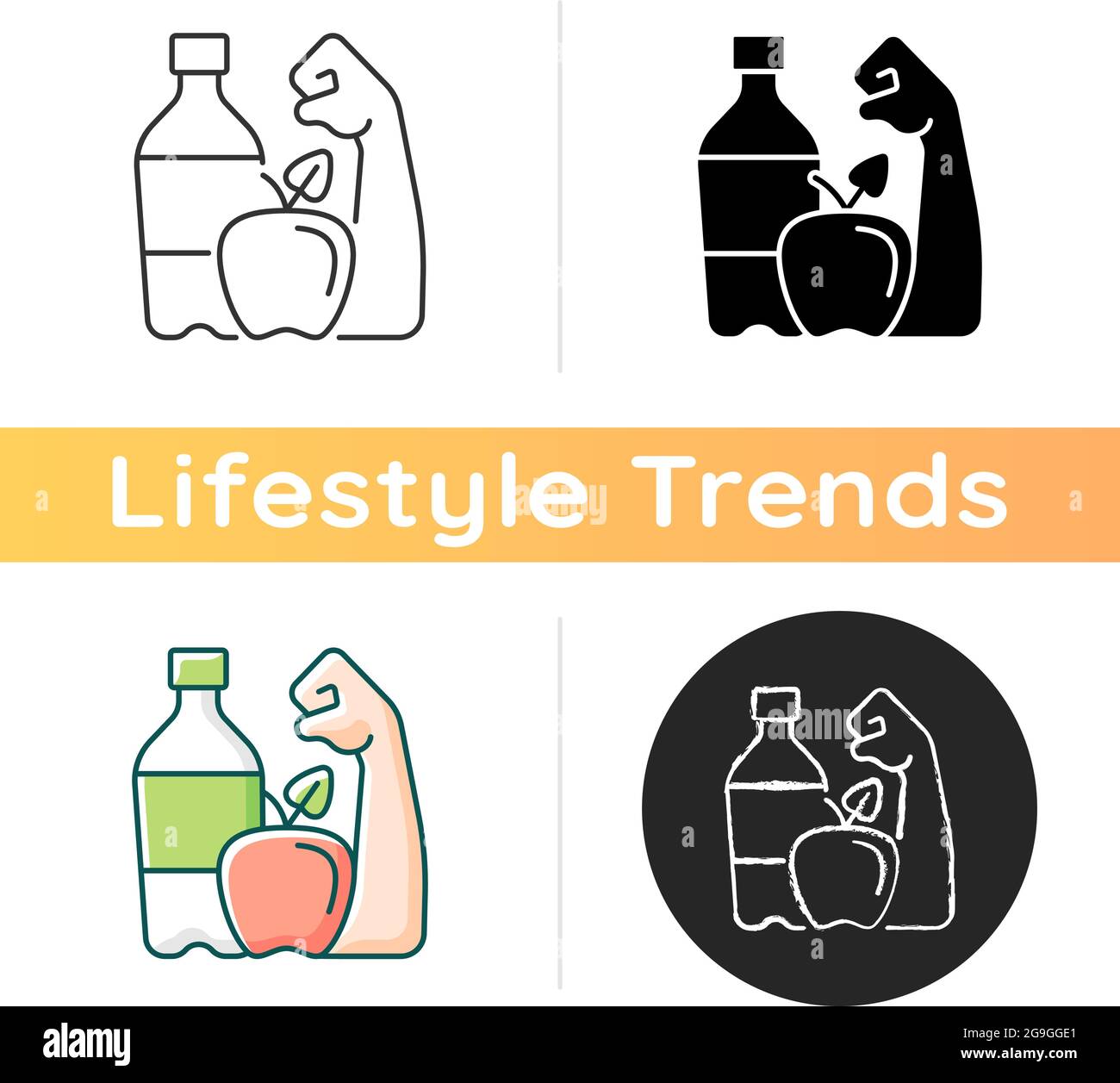 Healthy living icon Stock Vector