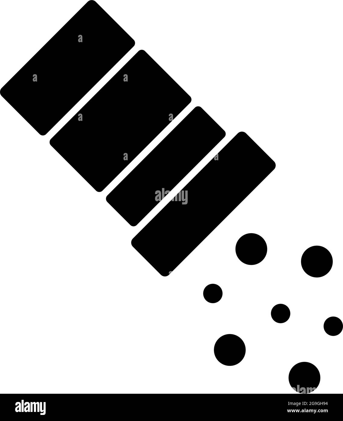Sprinkle salt black glyph icon Stock Vector Image & Art Alamy