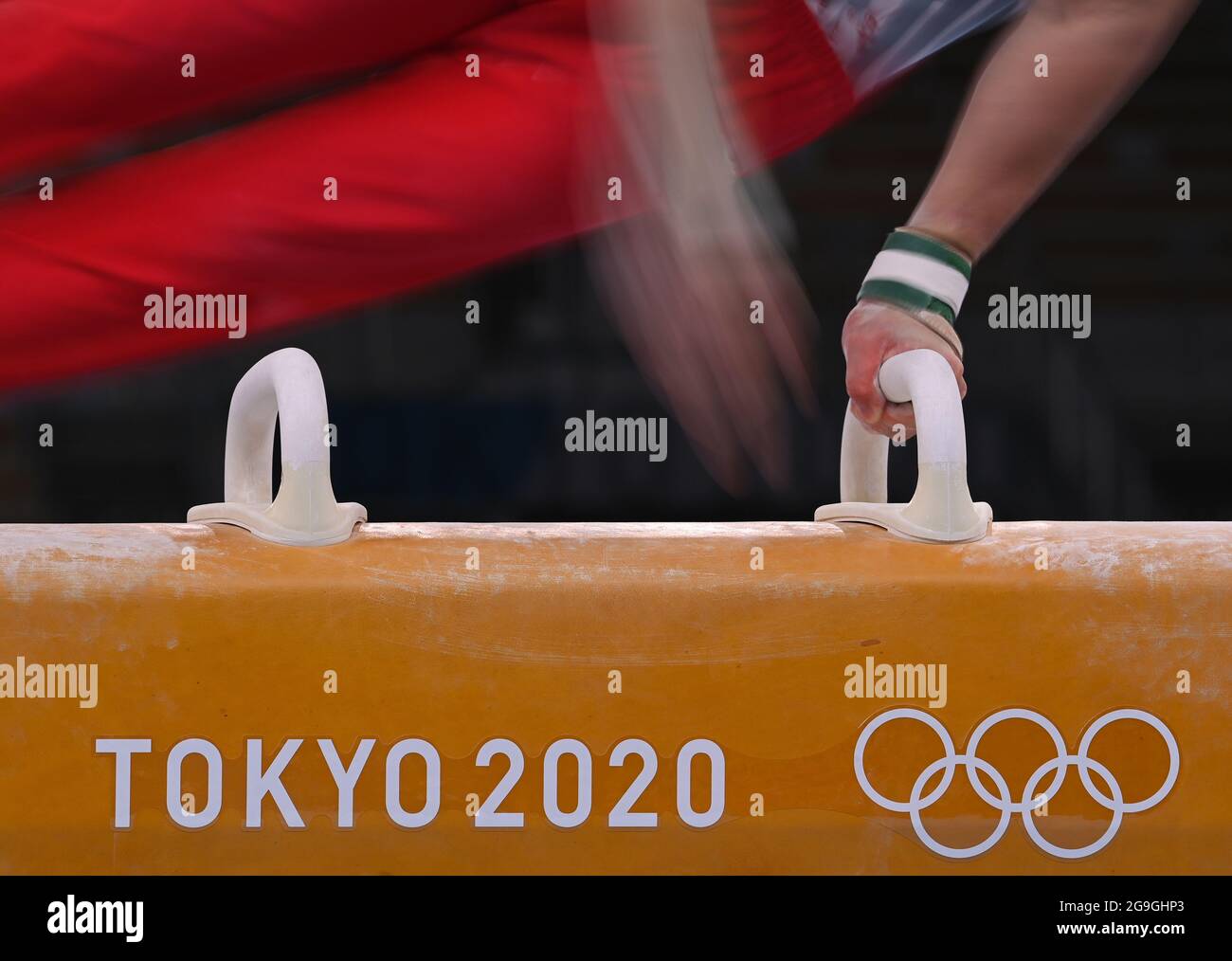 Tokio, Japan. 26th July, 2021. Gymnastics Olympics, team, men, pommel