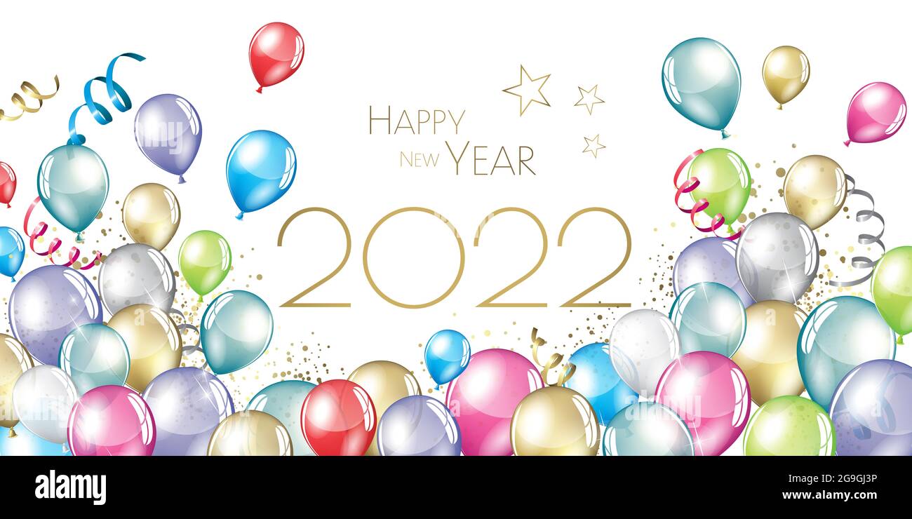 happy new year 2022 Stock Photo