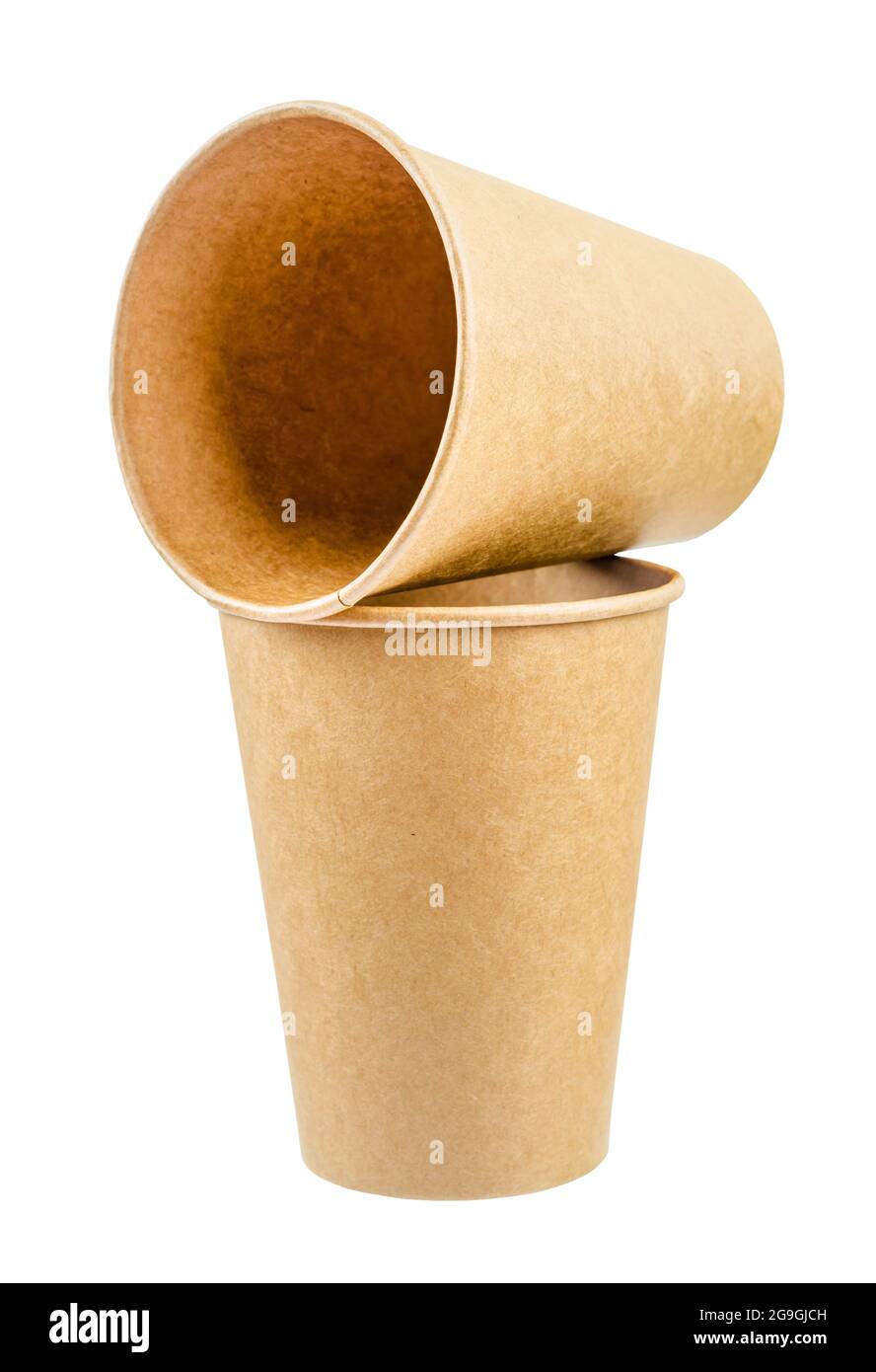 Disposable Brown paper cup for coffee, tea, a drink from environmental ...