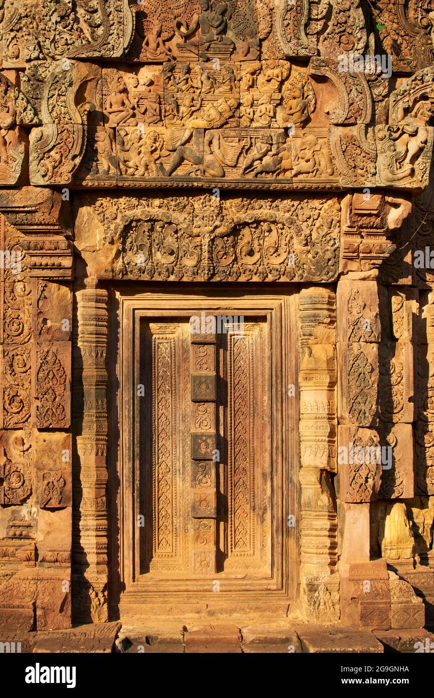 Southeast Asia, Cambodia, Siem Reap Province, Angkor site, Unesco world heritage since 1992, Banteay Kdei temple Stock Photo