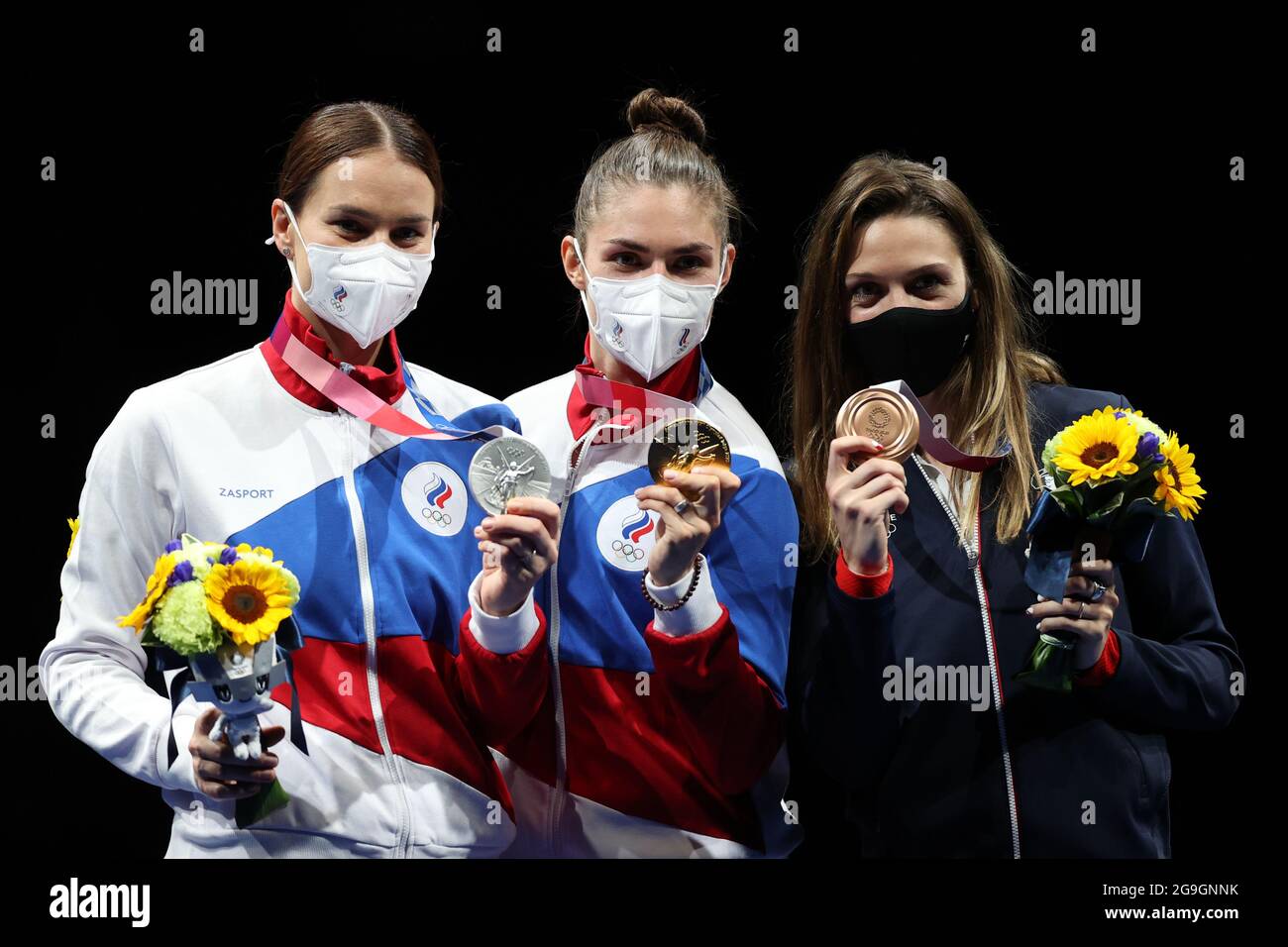 Chiba, Japan. 26th July, 2021. Fencing Olympics, sabre, individual, women, final at Makuhari