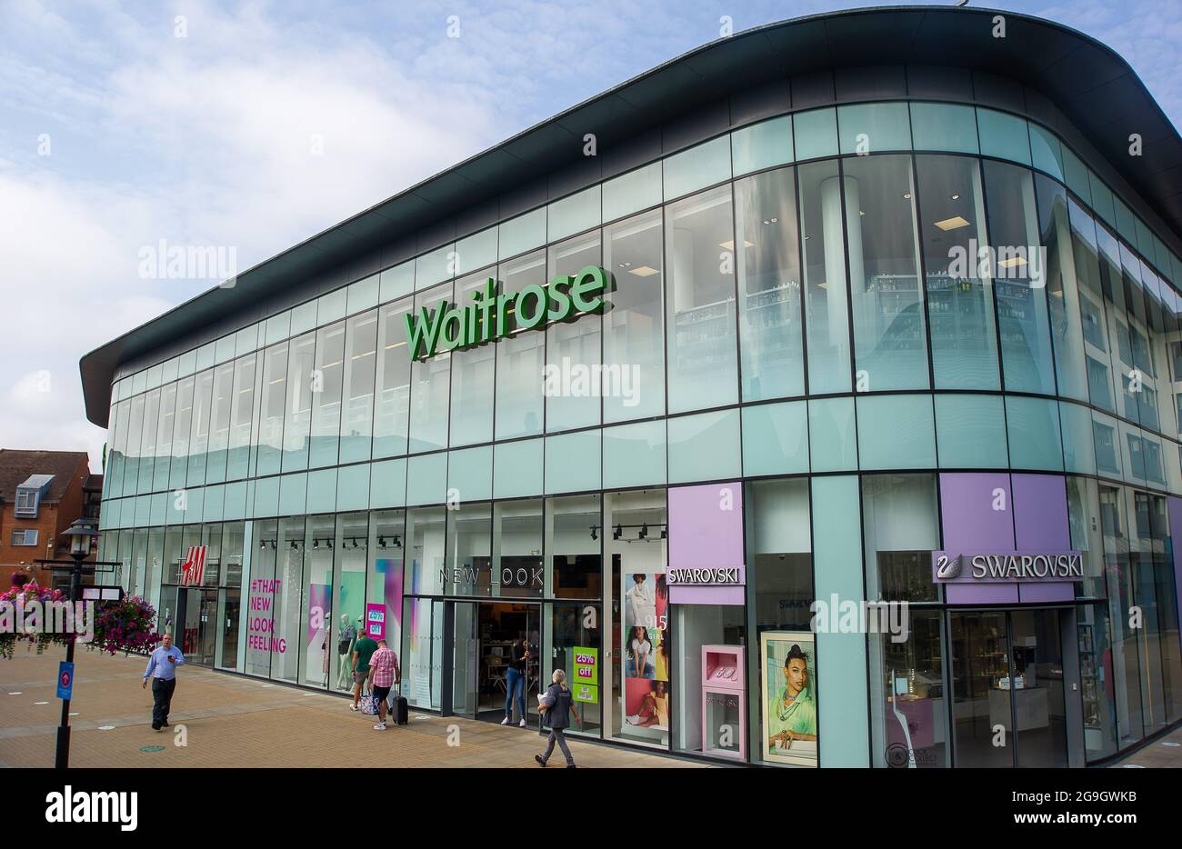 Windsor, Berkshire, UK. 26th July, 2021. Waitrose and Shell have announced that they are to install hundreds of charging points for electric vehicles in Waitrose supermarket car parks. Credit: Maureen McLean/Alamy Live News Stock Photo