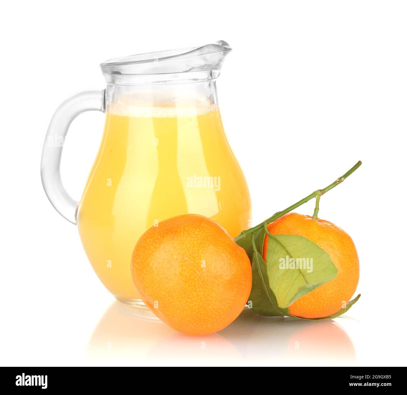 Full jug of orange juice, isolated on white Stock Photo Alamy